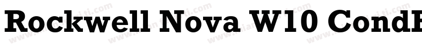 Rockwell Nova W10 CondBold Regular字体转换